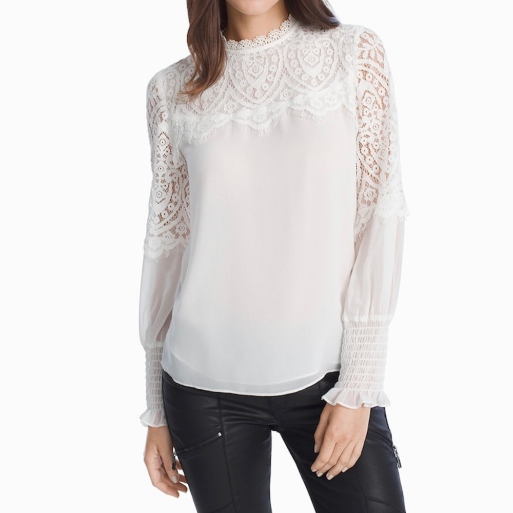 Lace Yoke Blouse